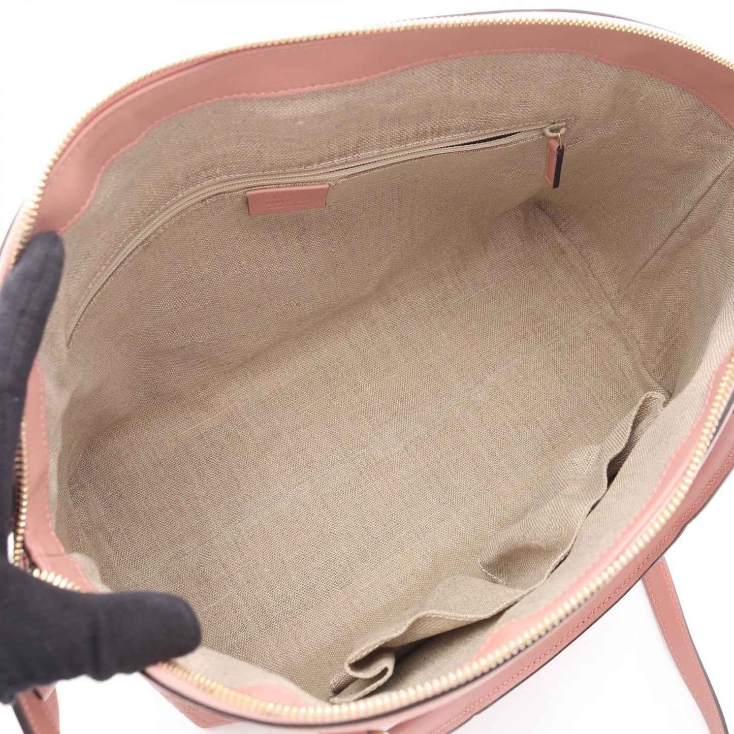 Gucci Tote Micro Guccissima 2-Way Pink Leather — view 3