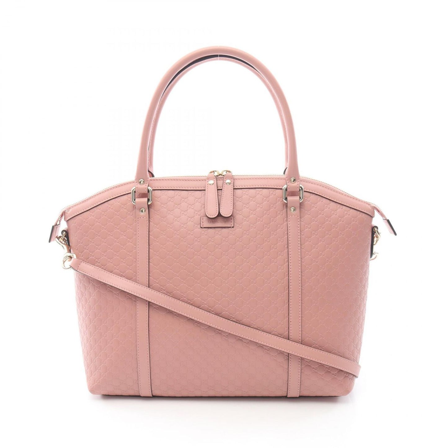 Gucci Tote Micro Guccissima 2-Way Pink Leather