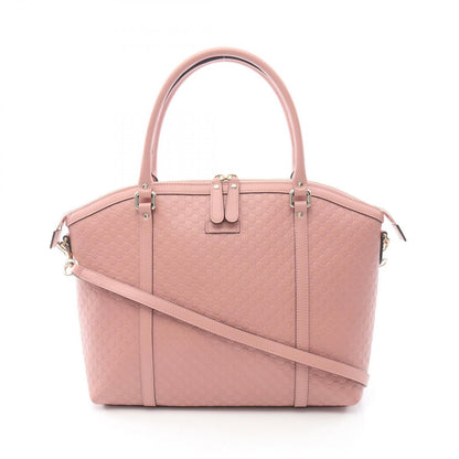 Gucci Tote Micro Guccissima 2-Way Pink Leather