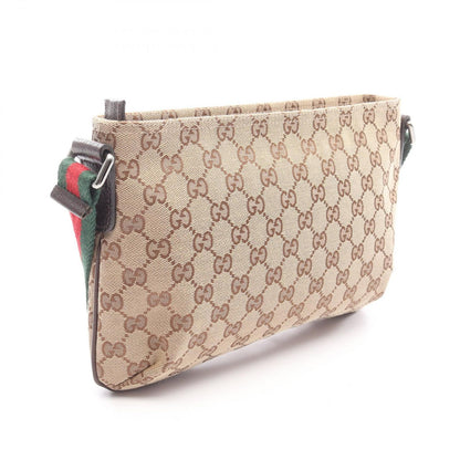 Gucci Shoulder Bag Sherry Line GG Canvas Beige Brown — view 2