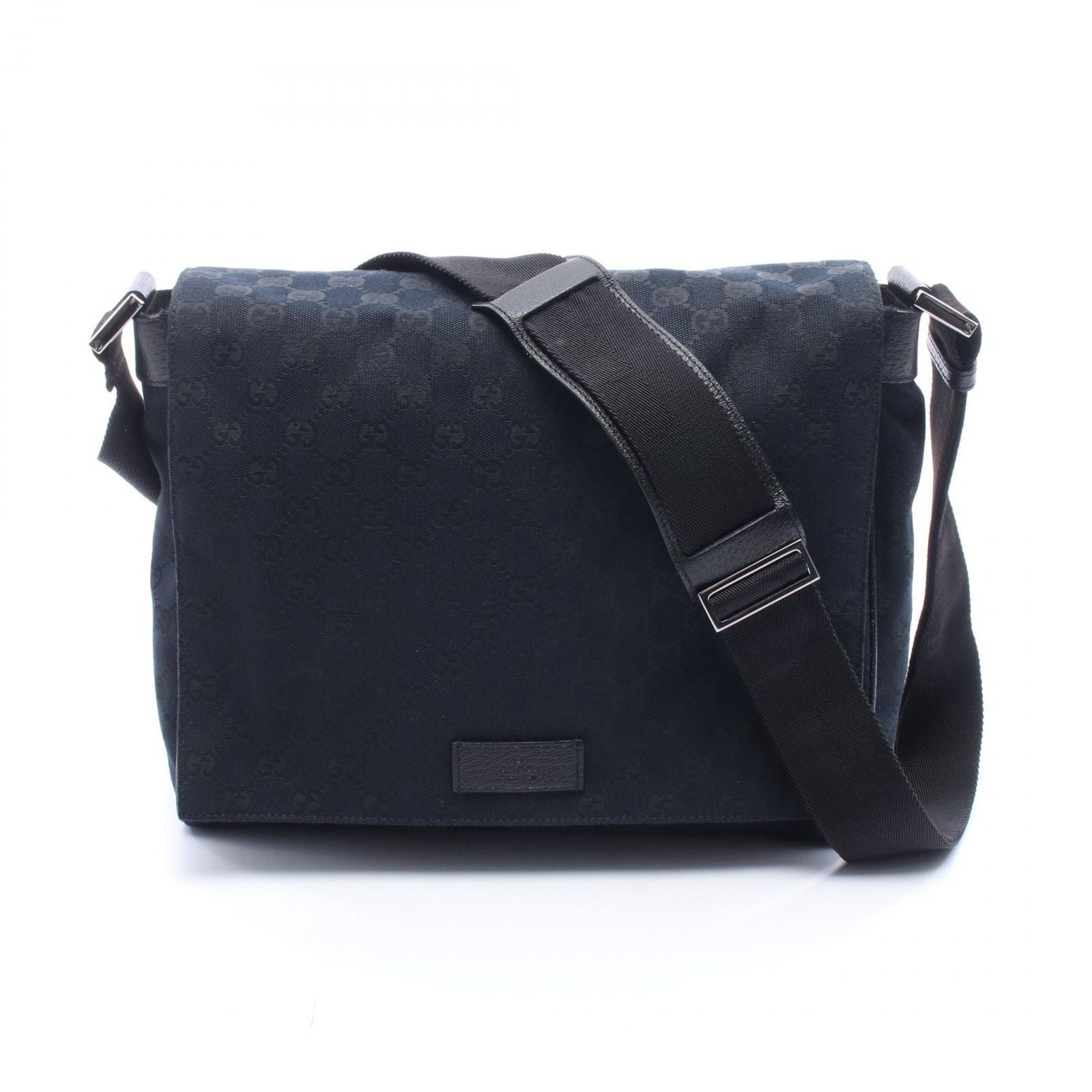 Gucci Shoulder Bag GG Canvas Black
