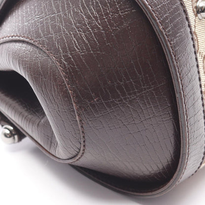 Gucci Handbag Bamboo GG Canvas Beige Brown — view 7