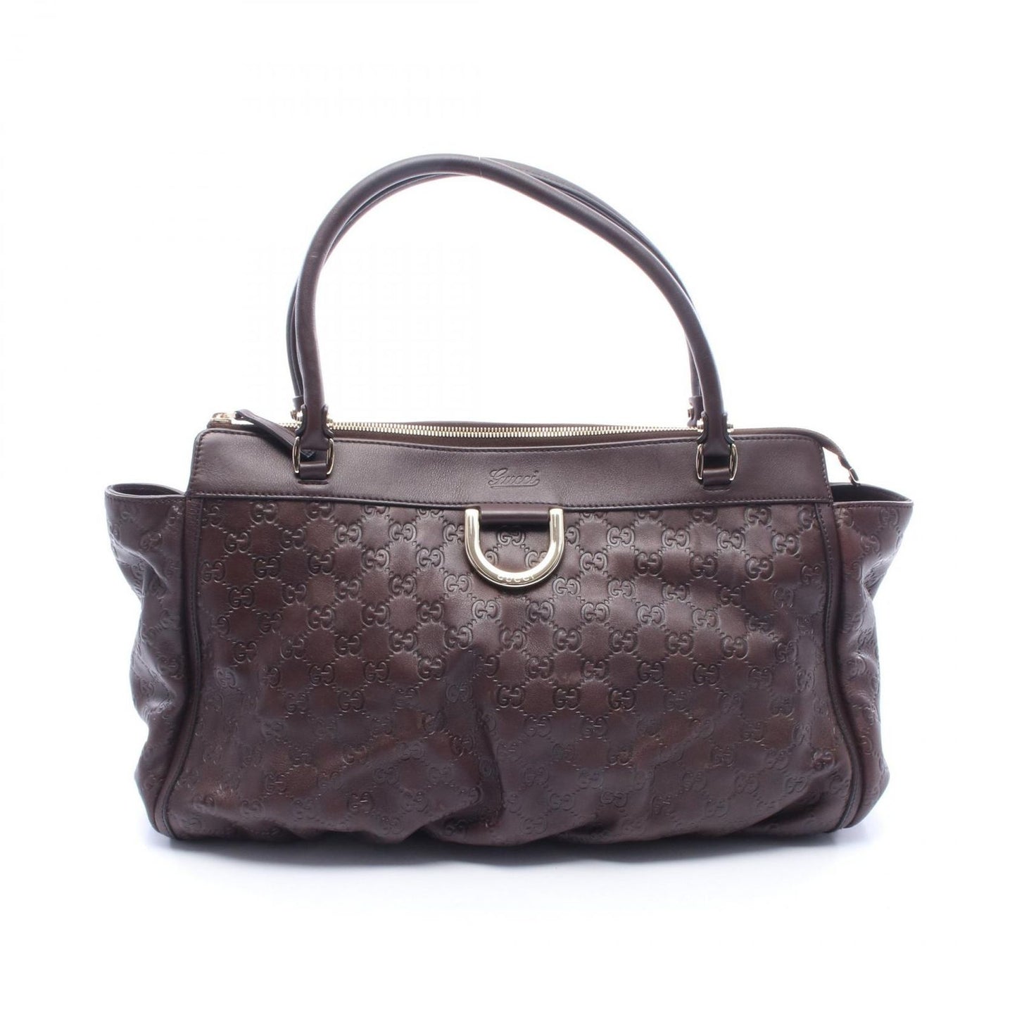 Gucci Shoulder Bag Guccissima Brown Leather Guccissima Abbey