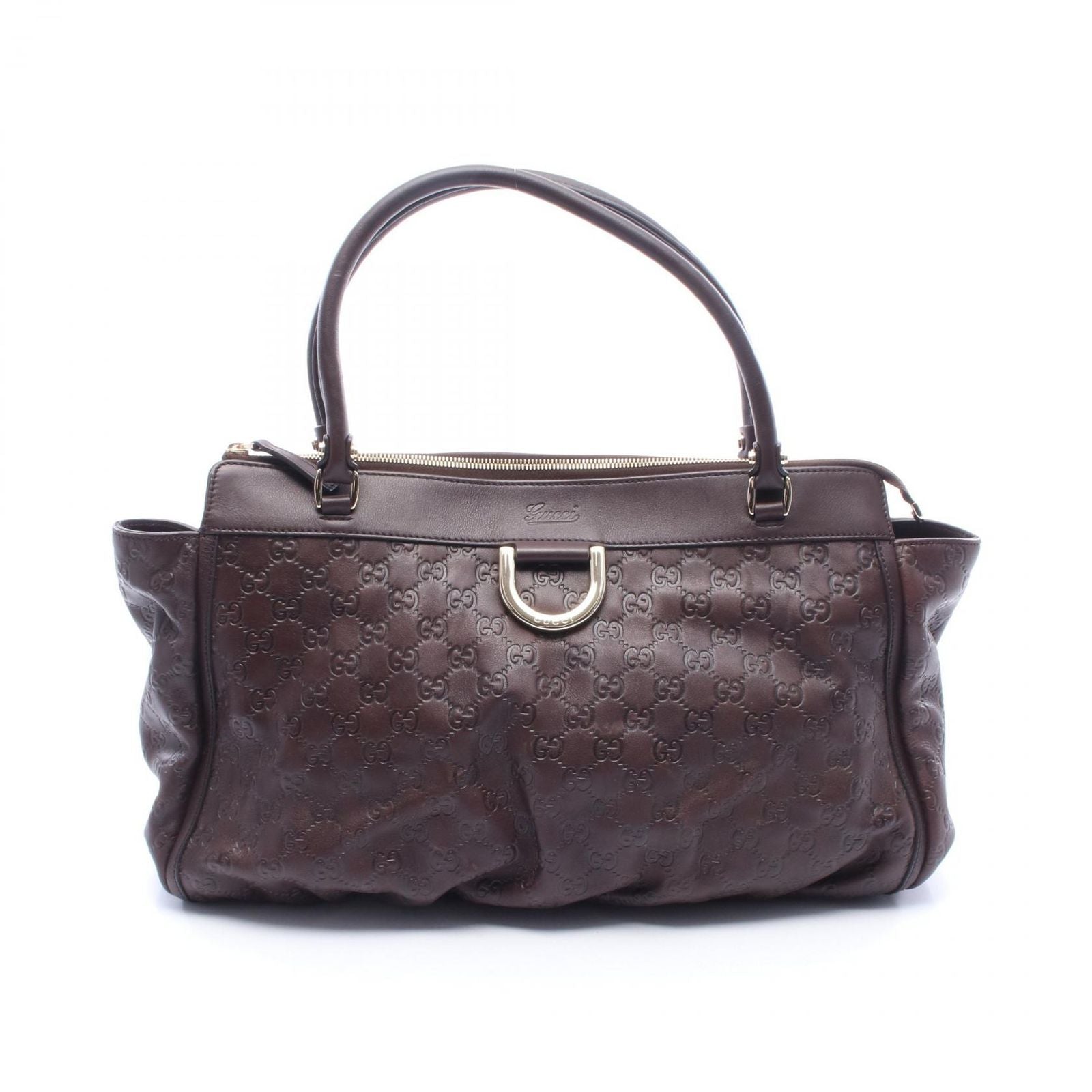 Gucci Shoulder Bag Guccissima Brown Leather Guccissima Abbey