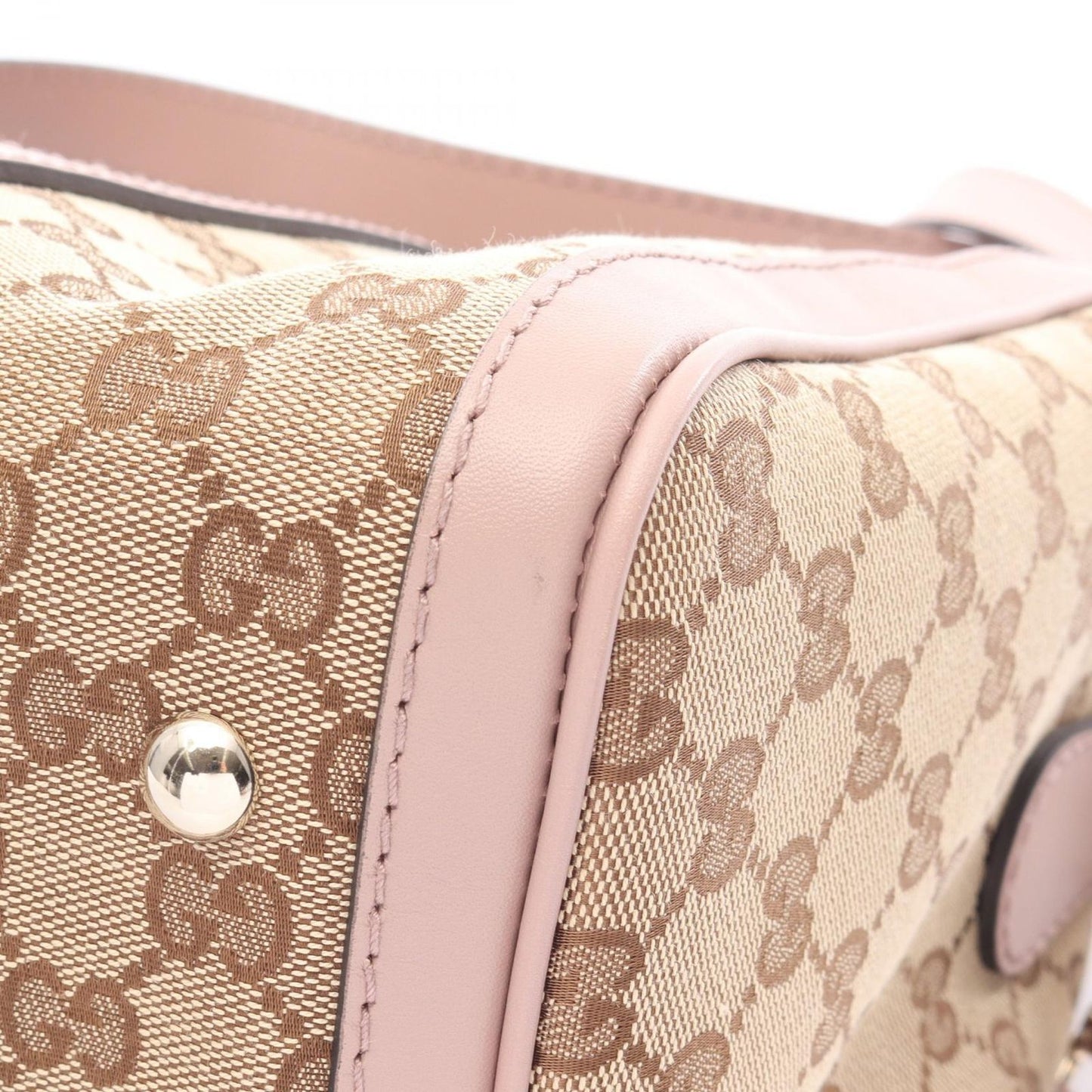 Gucci Handbag Webbing Line GG Canvas 2-Way Beige Mini — view 8