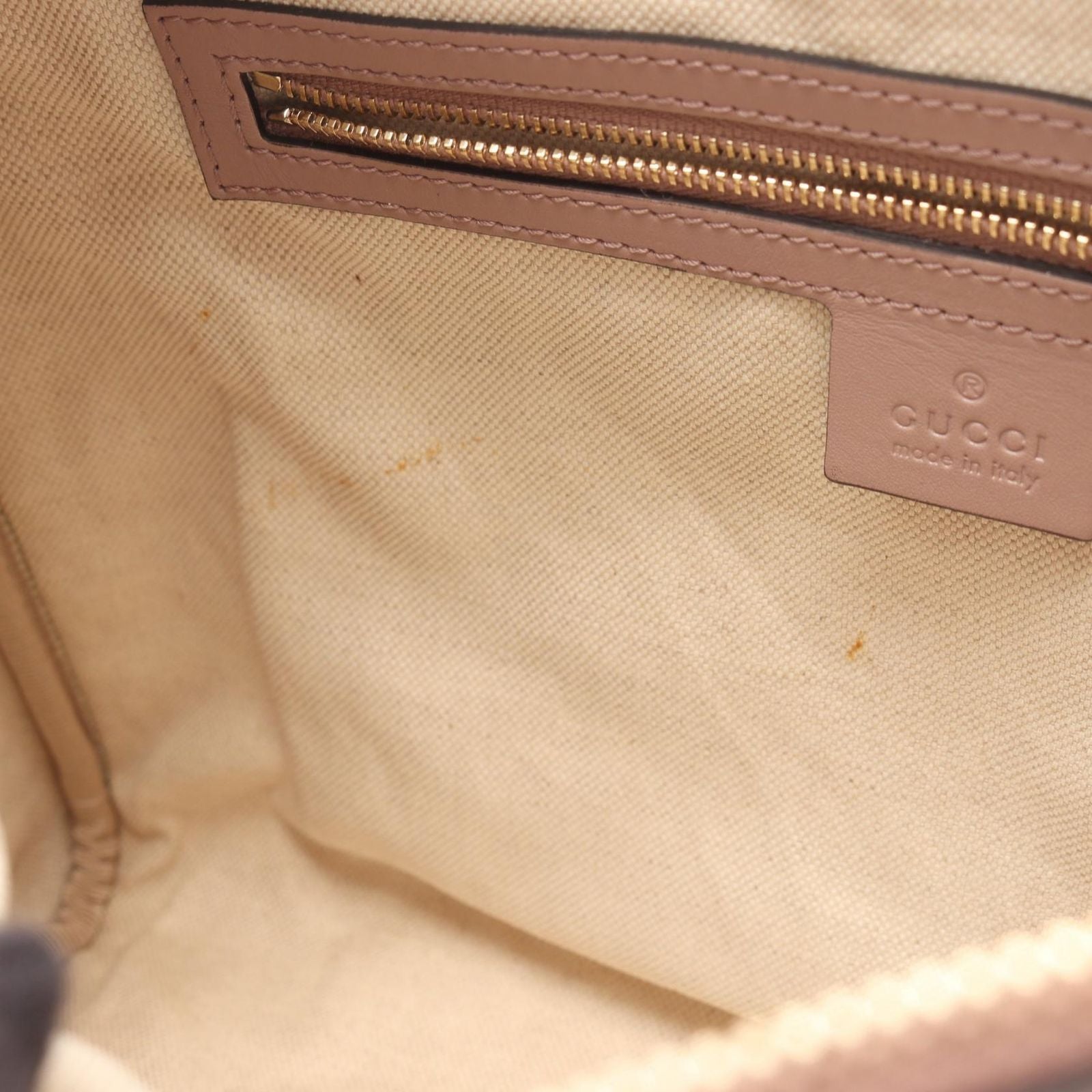 Gucci Handbag Webbing Line GG Canvas 2-Way Beige Mini — view 5