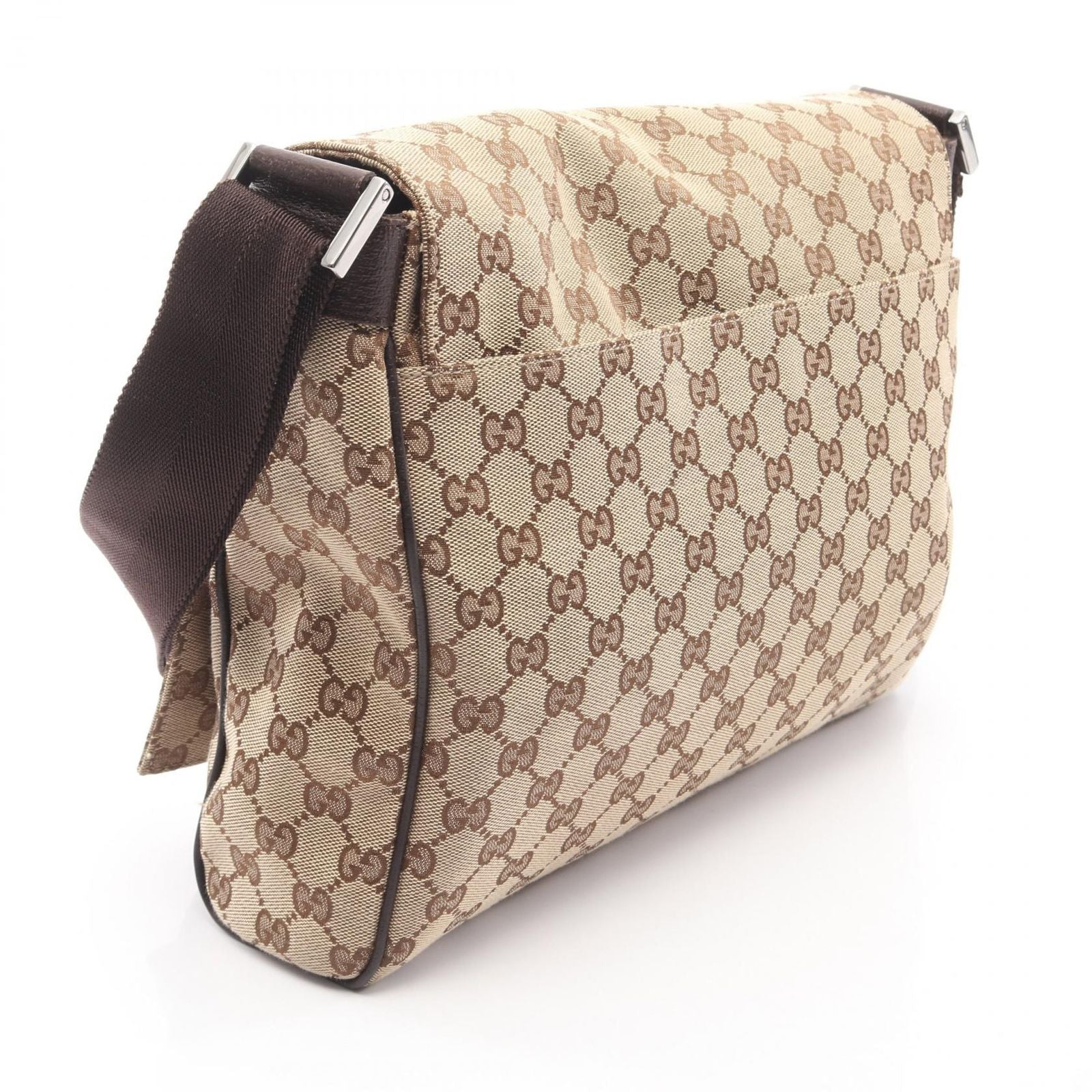 Gucci Shoulder Bag GG Canvas Beige Brown Messenger — view 2