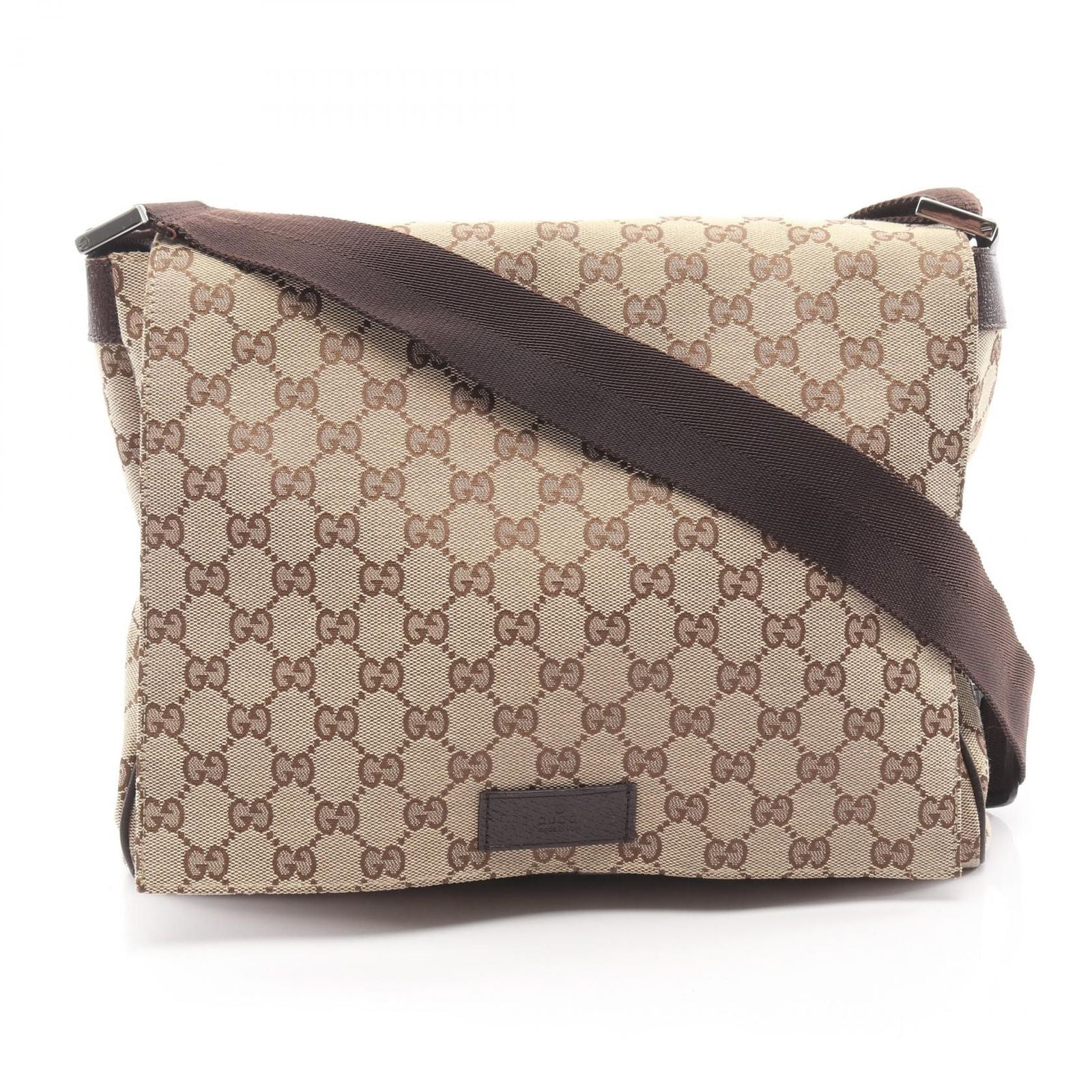Gucci Shoulder Bag GG Canvas Beige Brown Messenger
