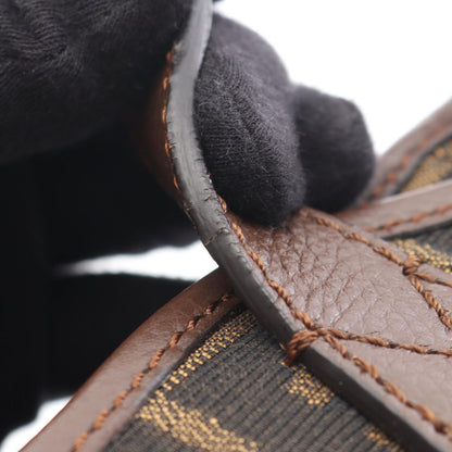 Fendi Tote Zucca Brown Canvas Leather — view 8