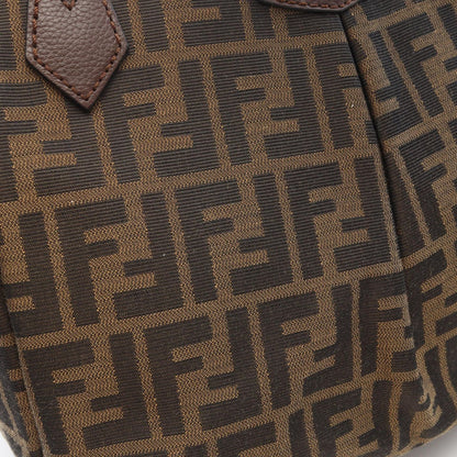 Fendi Tote Zucca Brown Canvas Leather — view 7