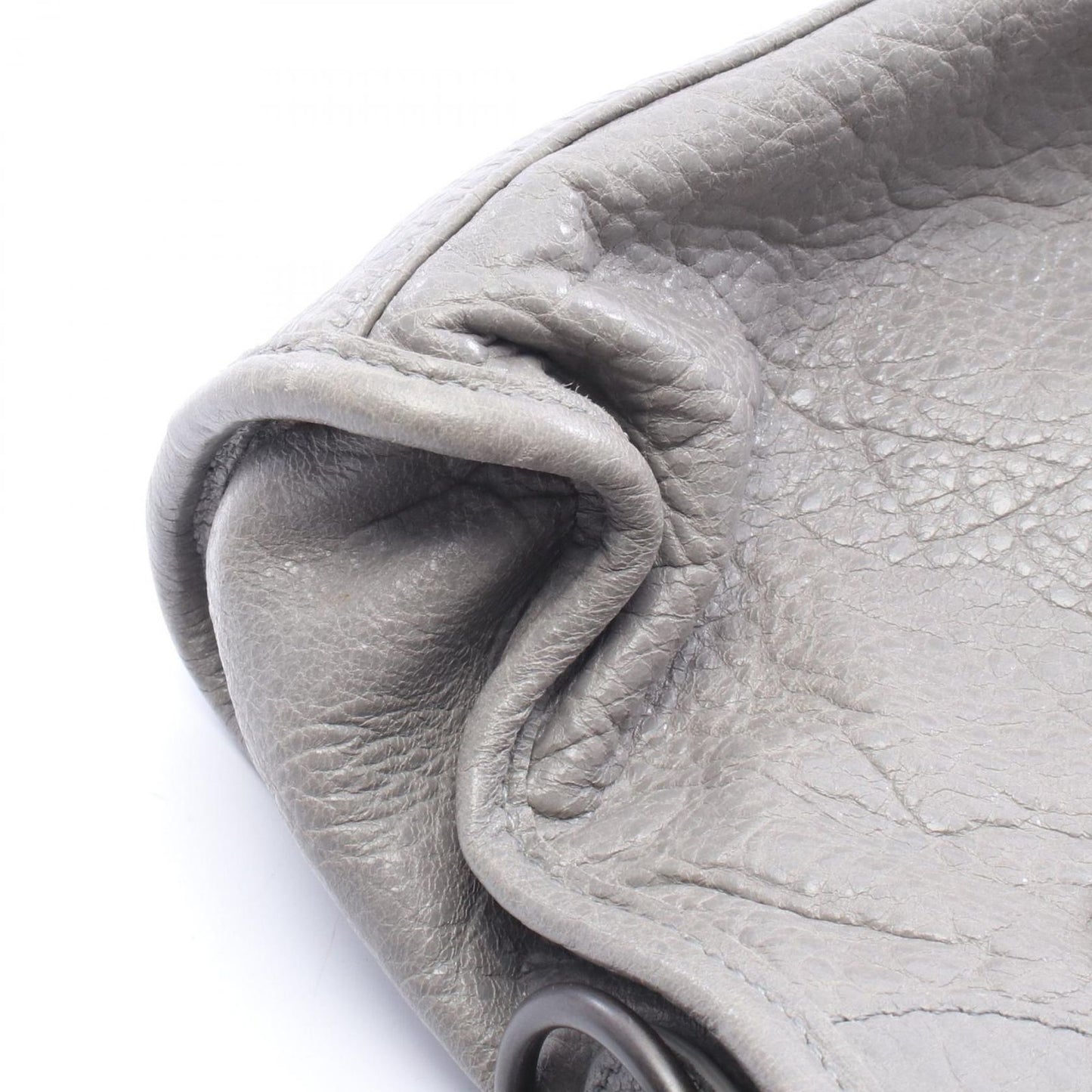 Balenciaga Handbag Classic Mini City 2-Way Gray Leather Bag — view 7