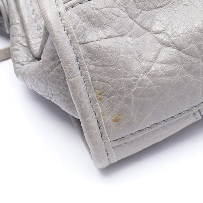 Balenciaga Handbag Classic Mini City 2-Way Gray Leather Bag — view 9