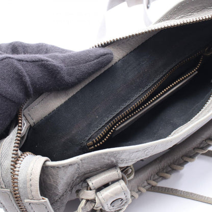 Balenciaga Handbag Classic Mini City 2-Way Gray Leather Bag — view 6