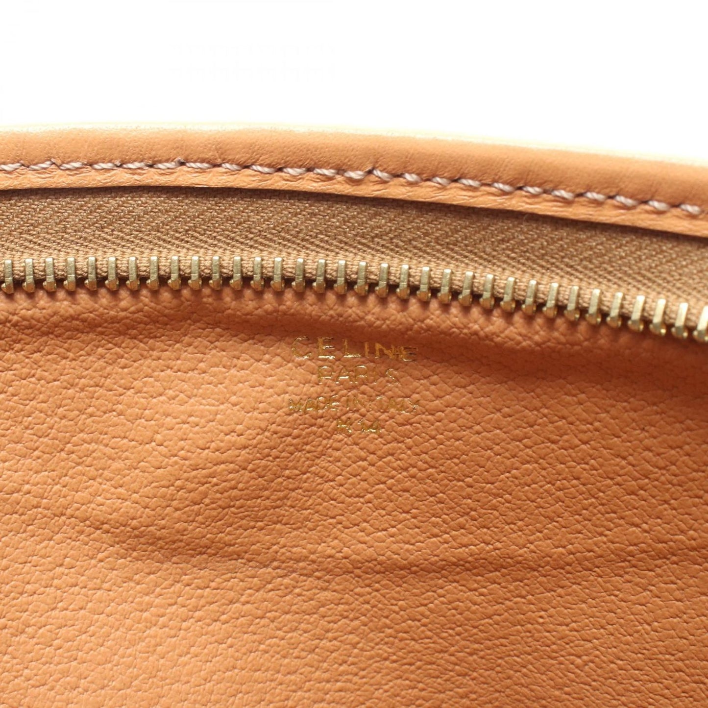 Celine Clutch Macadam Dark Brown Canvas Leather — view 4