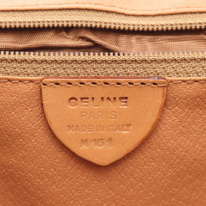 Celine Backpack Macadam Dark Brown Canvas Leather — view 4