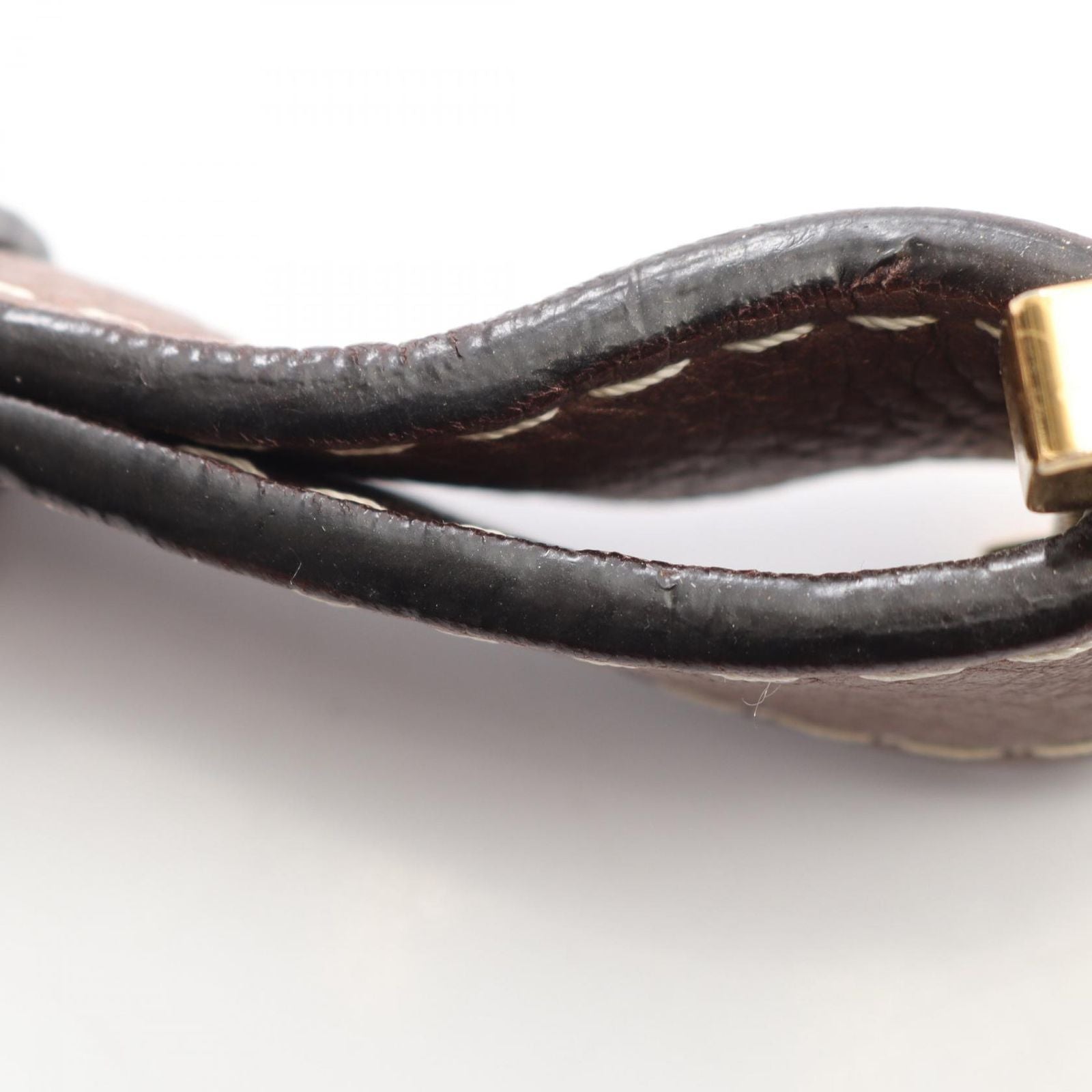 Loewe Shoulder Bag Anagram Brown Canvas Leather — view 9
