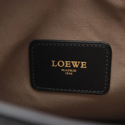 Loewe Shoulder Bag Anagram Gray Black Canvas Leather — view 4