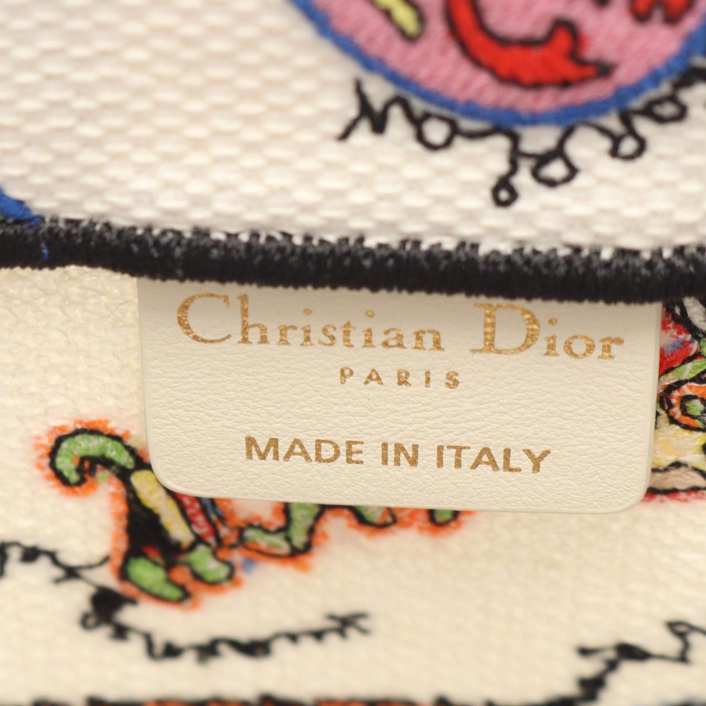 Dior Tote Book Niki Saint Phalle White Orange Black Canvas — view 4