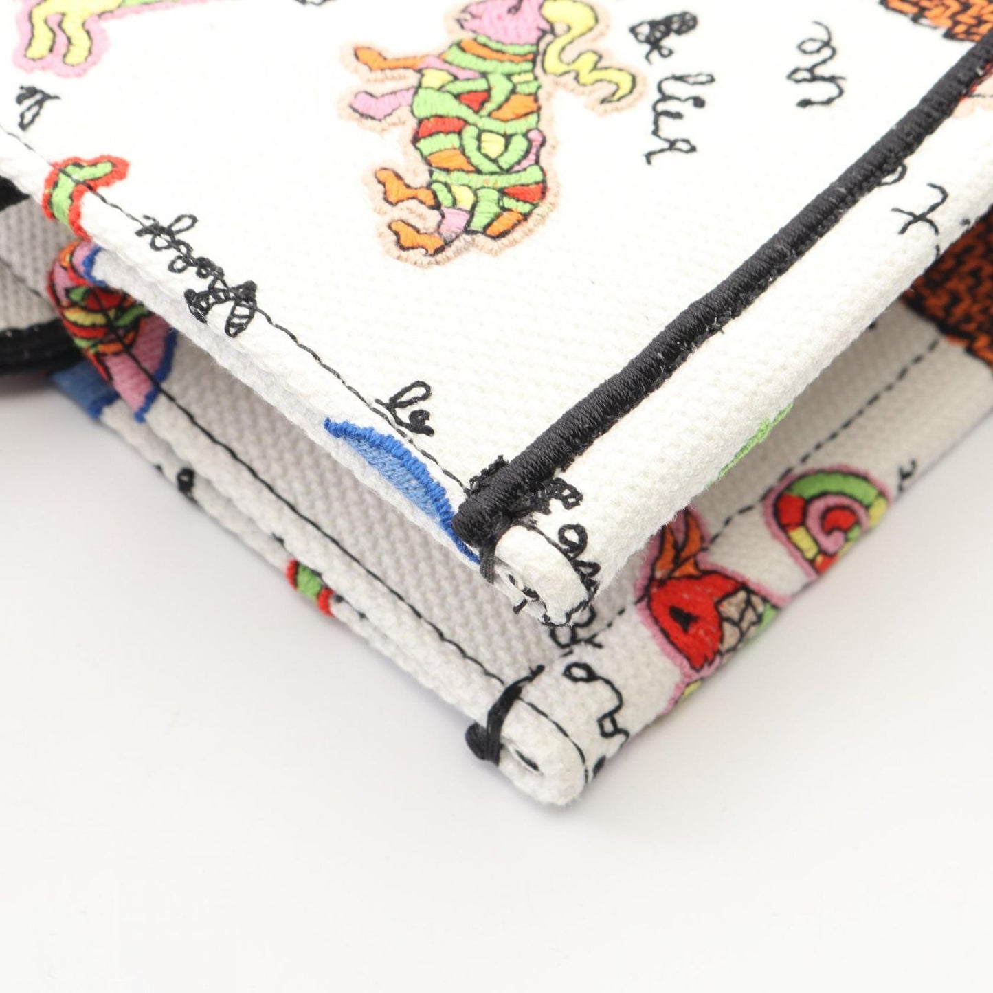 Dior Tote Book Niki Saint Phalle White Orange Black Canvas — view 7