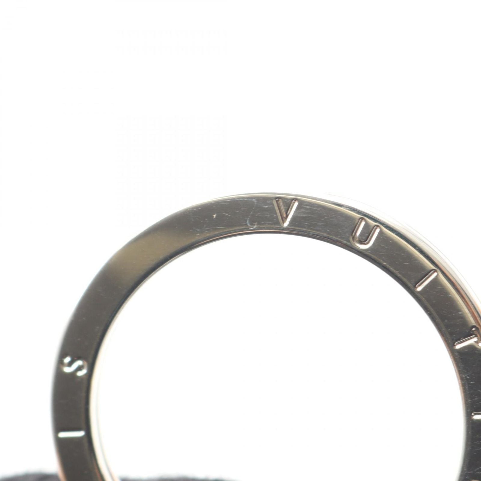Louis Vuitton Key Holder Dragonne Monogram Shadow Gray Leather — view 5