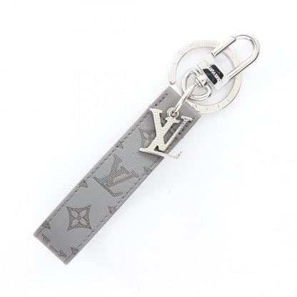 Louis Vuitton Key Holder Dragonne Monogram Shadow Gray Leather