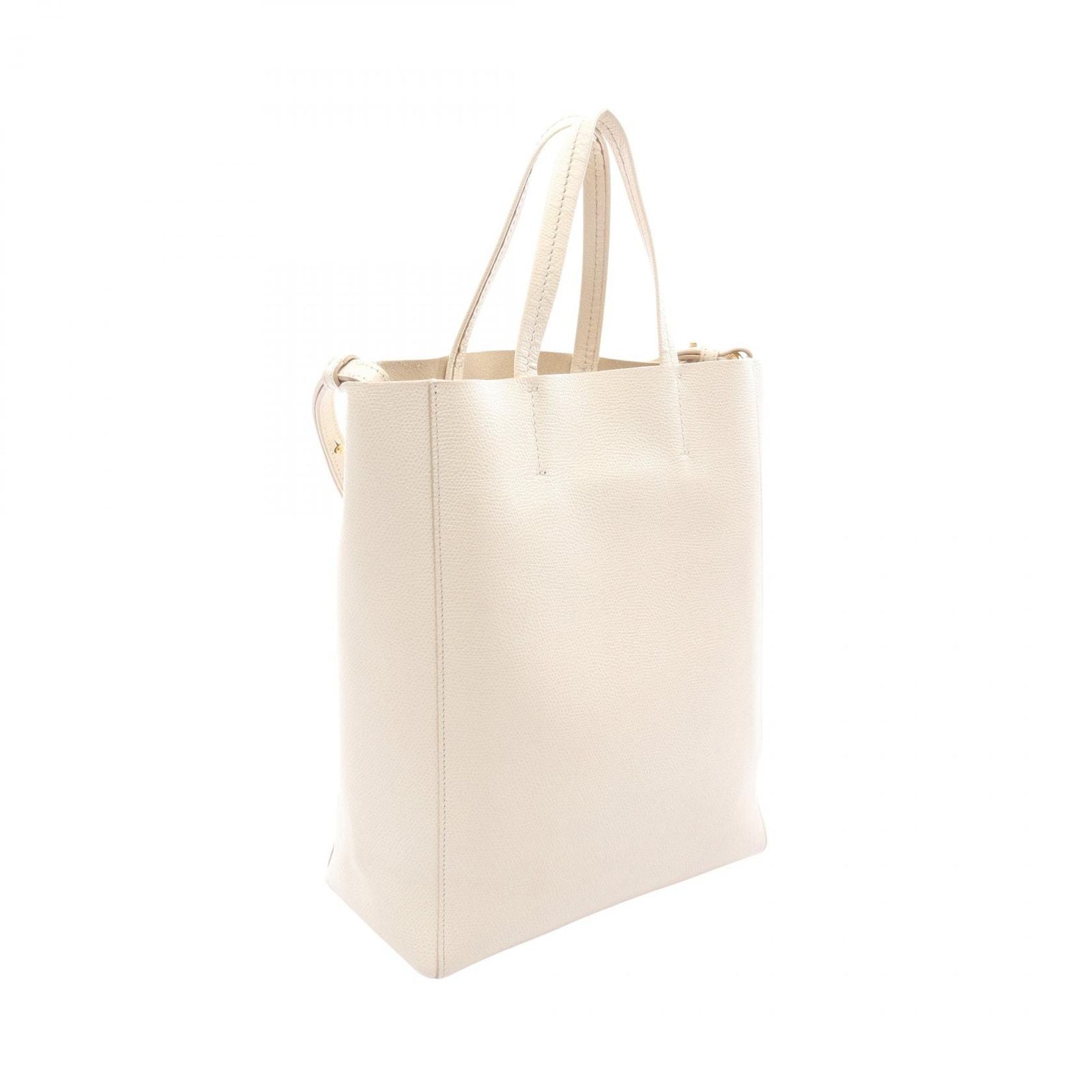 Celine Tote Vertical Small Cover 2-Way White Leather — view 2
