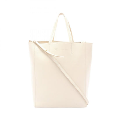 Celine Tote Vertical Small Cover 2-Way White Leather