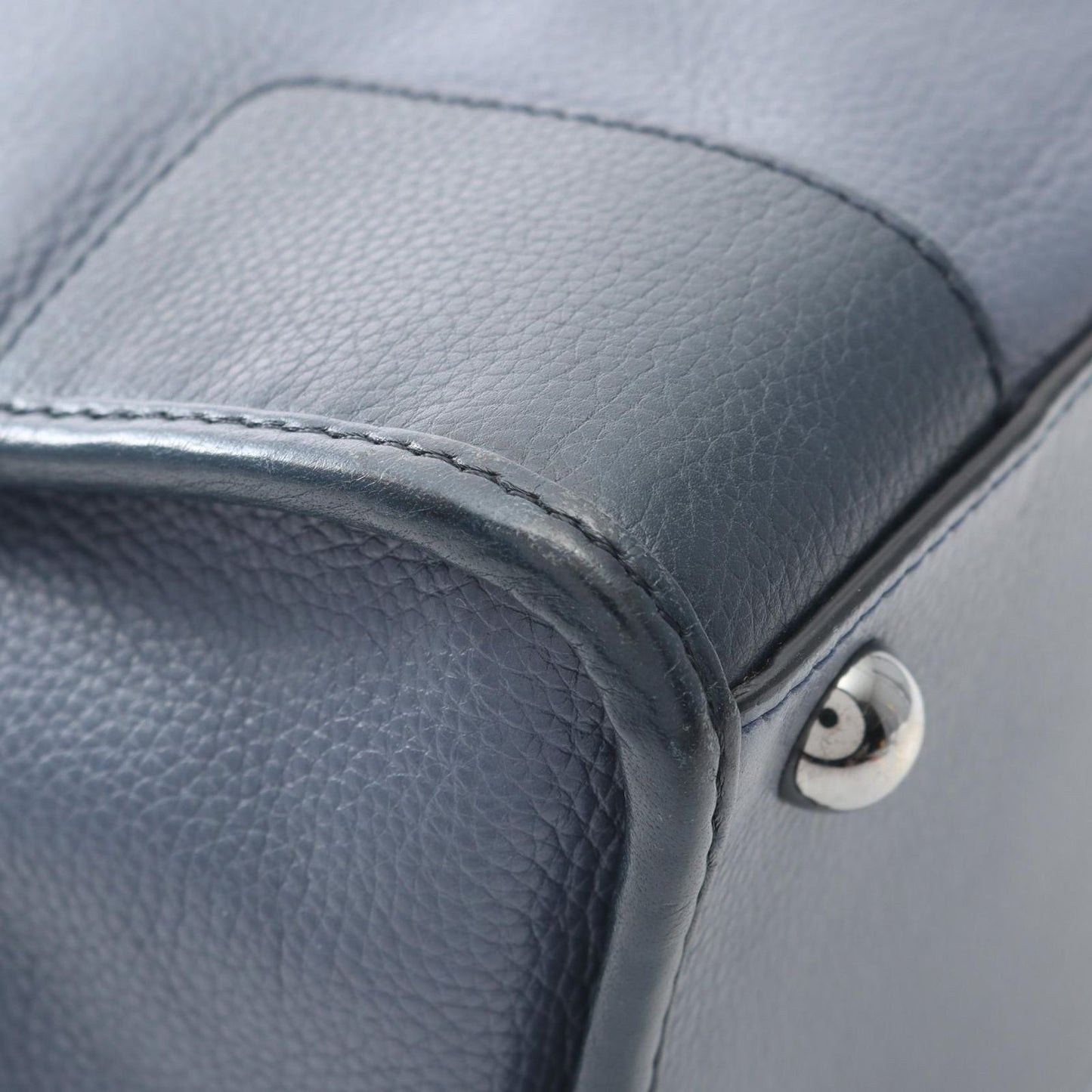 Loewe Handbag Cruz 2-Way Dark Blue Leather Shoulder — view 5