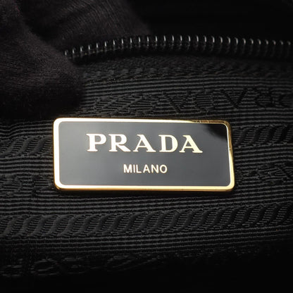 Prada Tote Camouflage 2-Way Khaki Nylon Saffiano Leather Triangle Logo — view 4