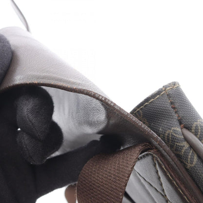 Loewe Shoulder Bag Anagram Dark Brown Canvas Leather — view 7