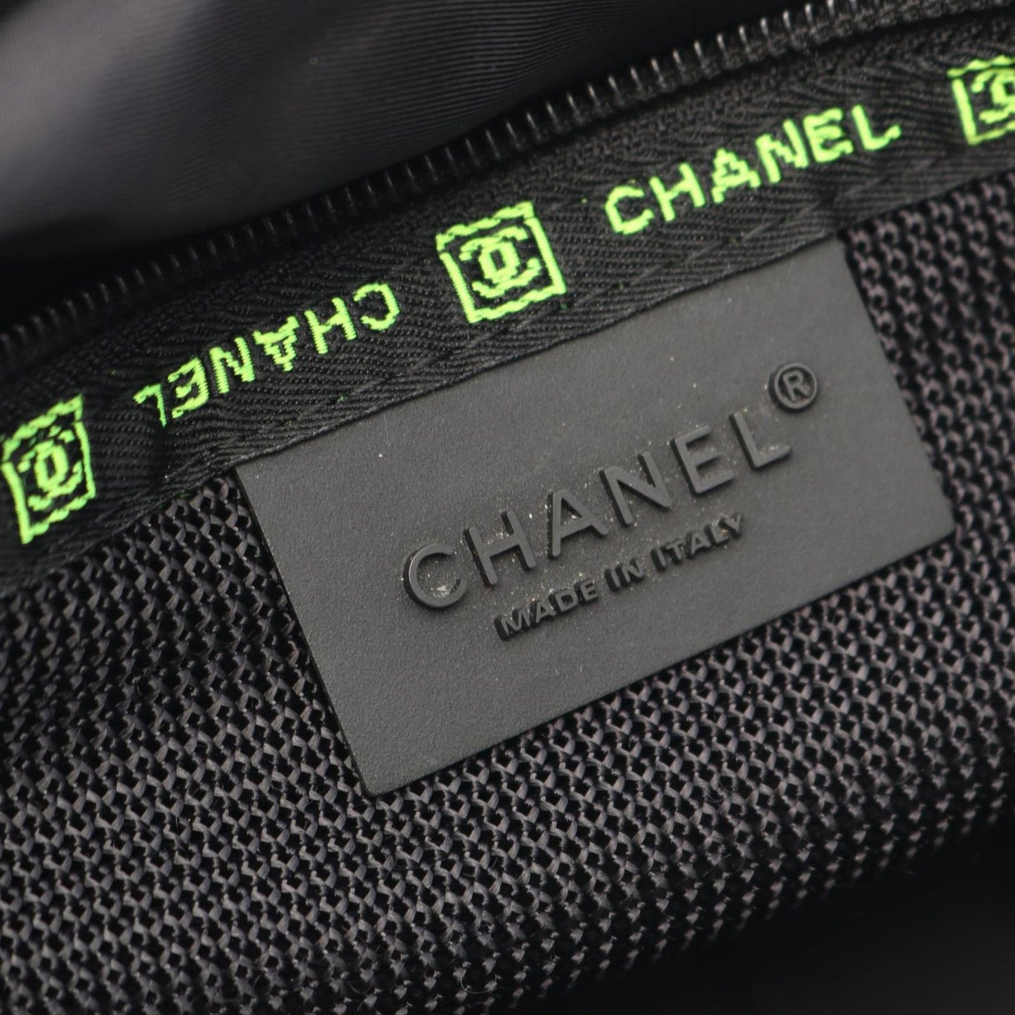 Chanel Shoulder Bag Sports Line CC Logo Black Nylon Rubber — view 4