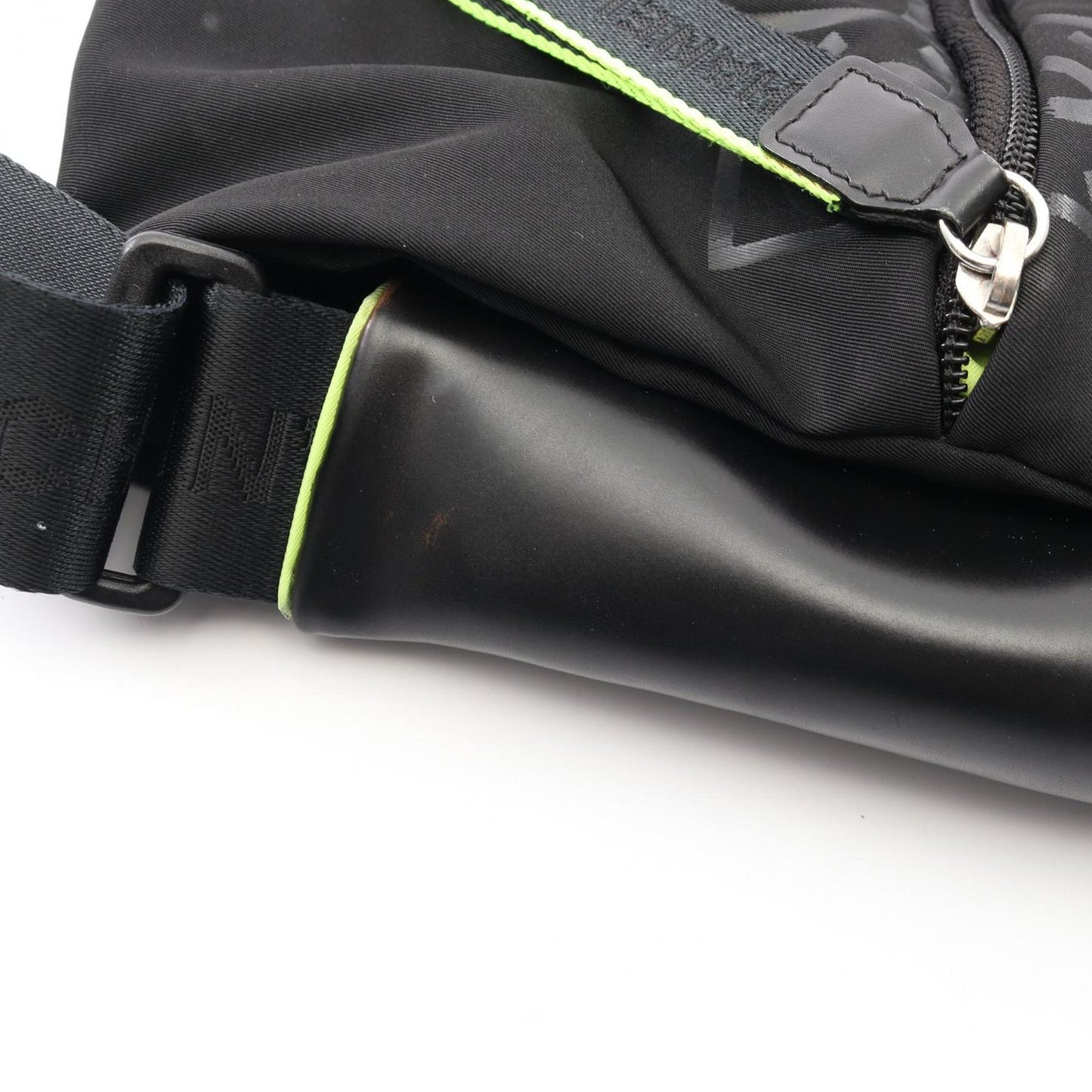Chanel Shoulder Bag Sports Line CC Logo Black Nylon Rubber — view 8