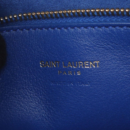Saint Laurent Paris Handbag Monogram Cabas 2-Way Blue Leather Baby — view 4