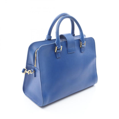 Saint Laurent Paris Handbag Monogram Cabas 2-Way Blue Leather Baby — view 2