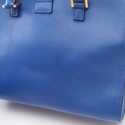 Saint Laurent Paris Handbag Monogram Cabas 2-Way Blue Leather Baby — view 7