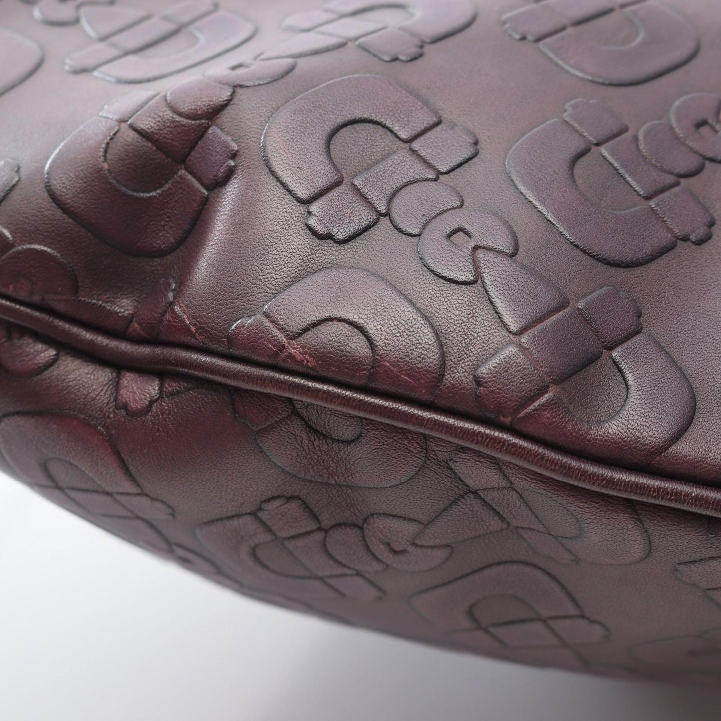 Gucci Shoulder Bag Horsebit Purple Leather — view 8