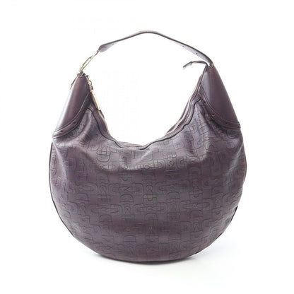 Gucci Shoulder Bag Horsebit Purple Leather