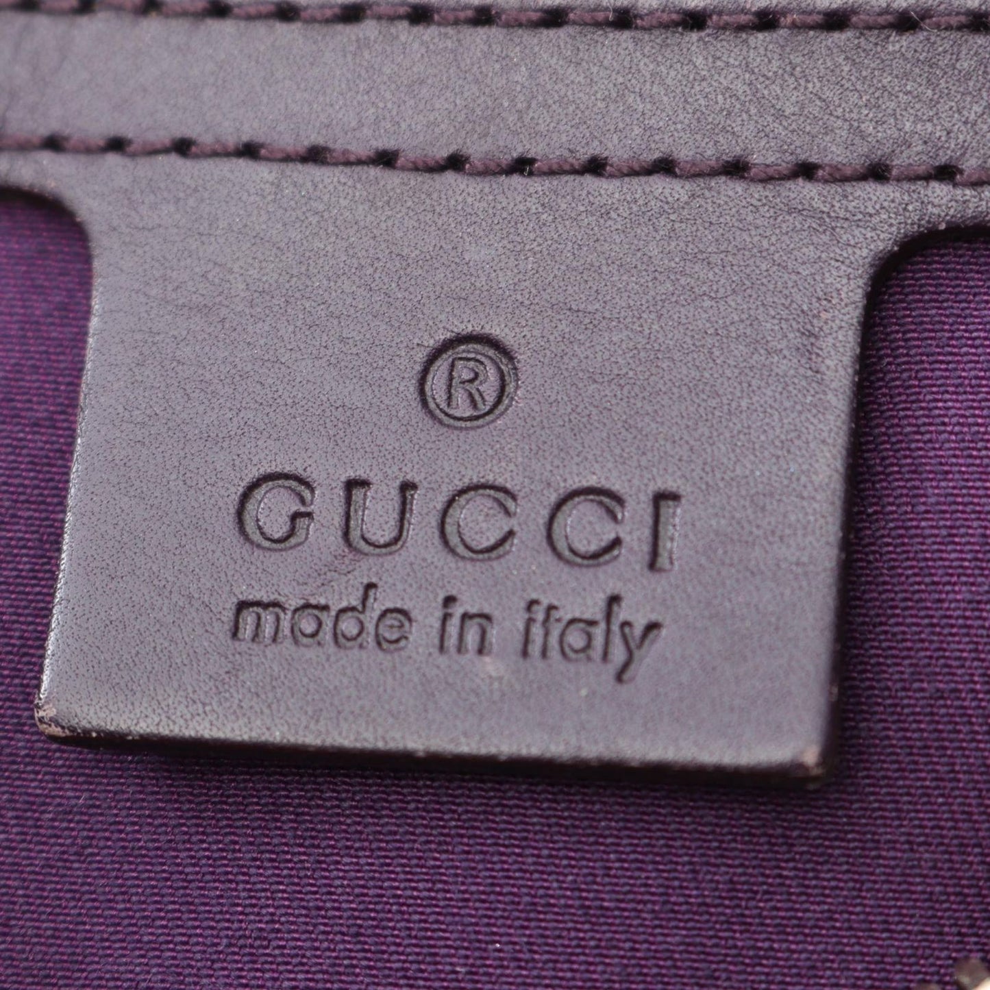 Gucci Shoulder Bag Horsebit Purple Leather — view 4
