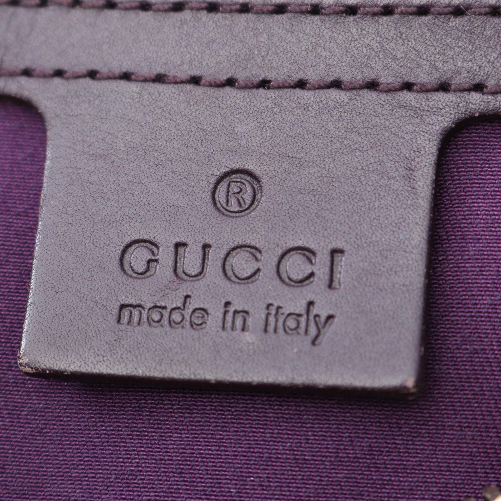 Gucci Shoulder Bag Horsebit Purple Leather — view 4
