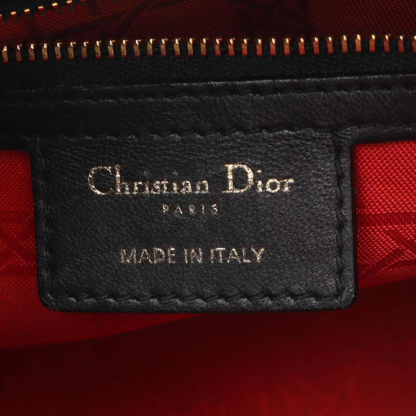 Dior Handbag Lady Dior 2-Way Black Leather Cannage Tote — view 4