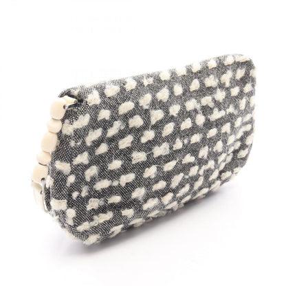 Dior Shoulder Bag Maris Pearl Black White Wool Leather — view 2