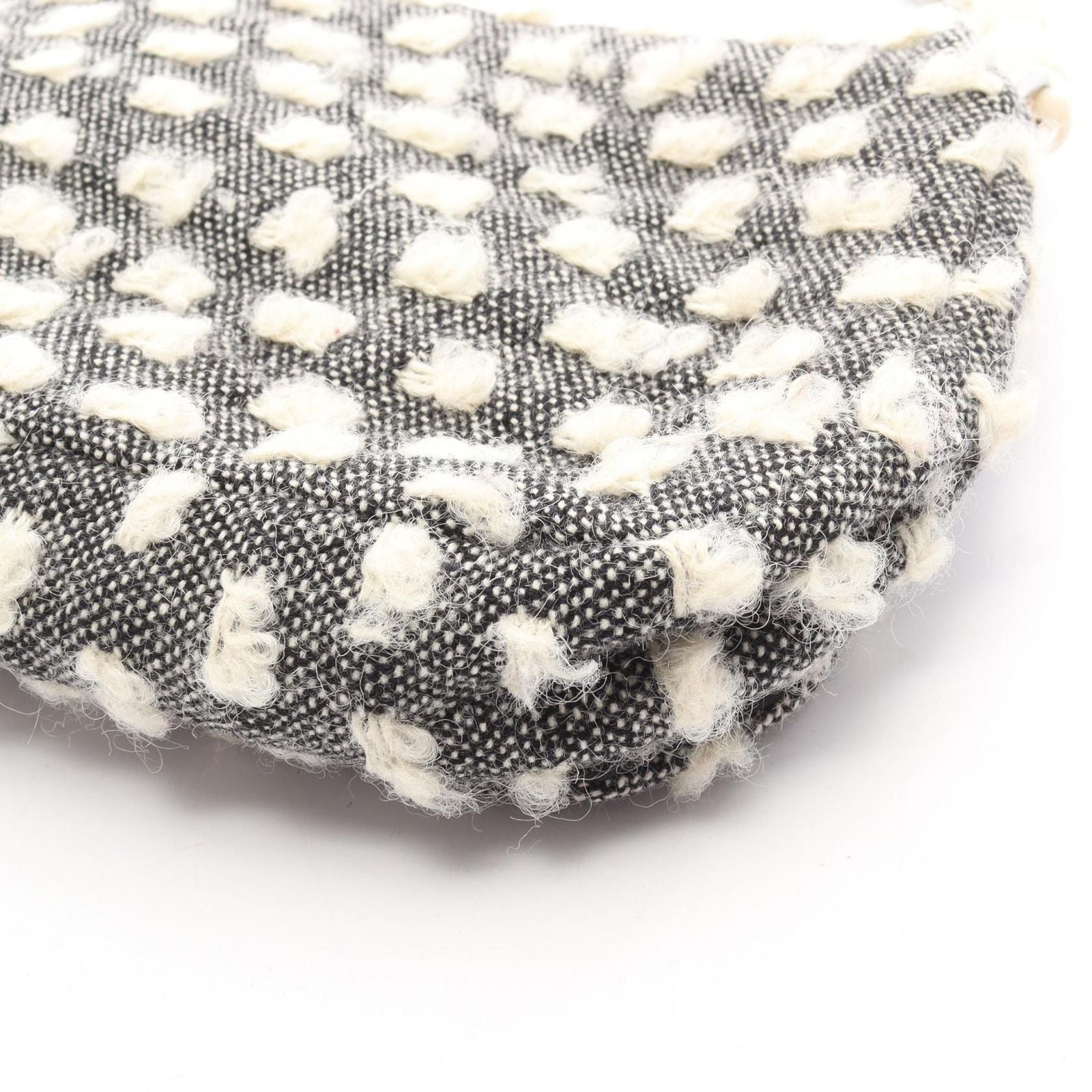 Dior Shoulder Bag Maris Pearl Black White Wool Leather — view 6