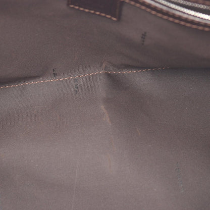 Fendi Handbag Zucca Brown Canvas Leather — view 5