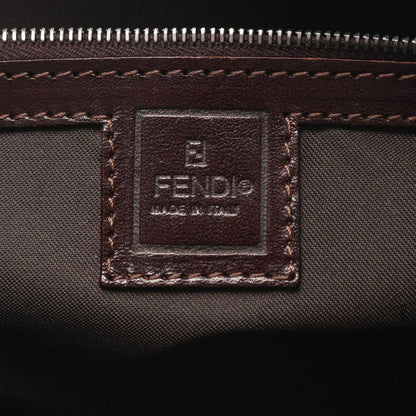Fendi Handbag Zucca Brown Canvas Leather — view 4
