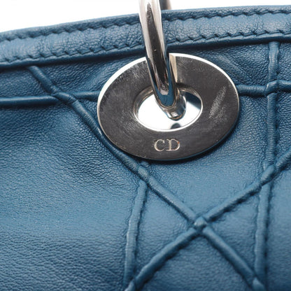 Dior Handbag Granville Cannage 2-Way Blue Leather — view 8