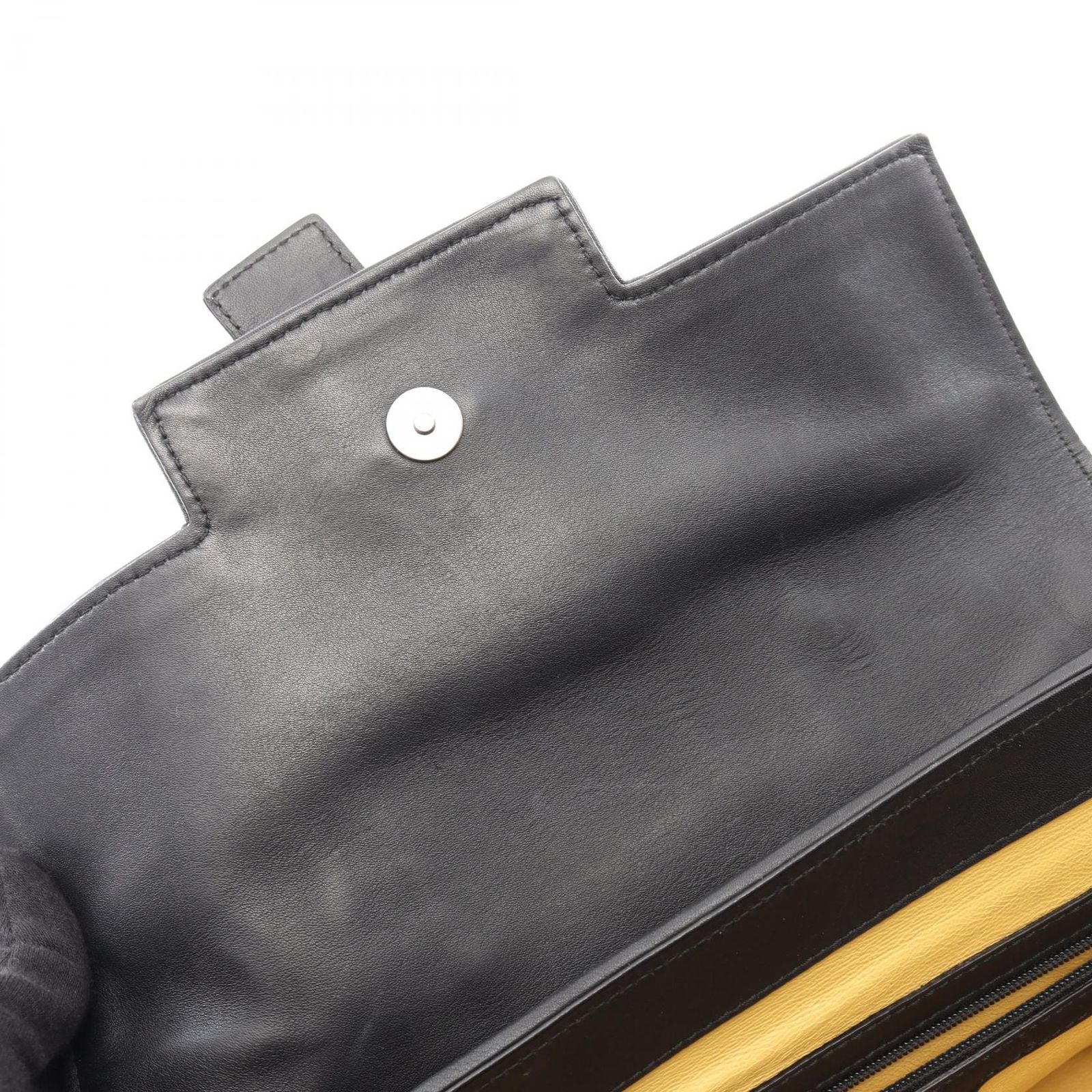 Bvlgari Handbag Chandra Black Leather Exotic Cles the Hand — view 5