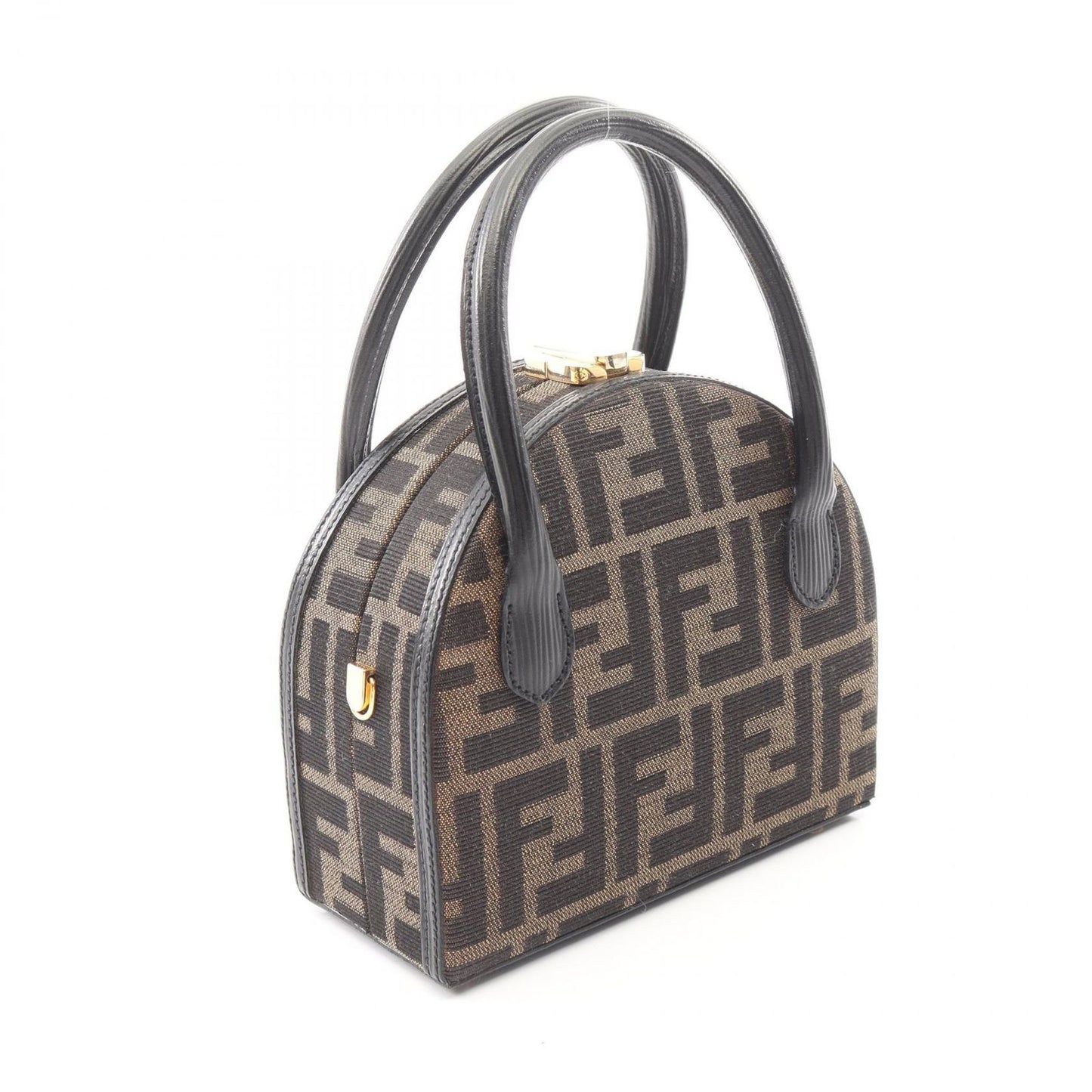 Fendi Handbag Zucca 2-Way Brown Canvas Leather — view 2