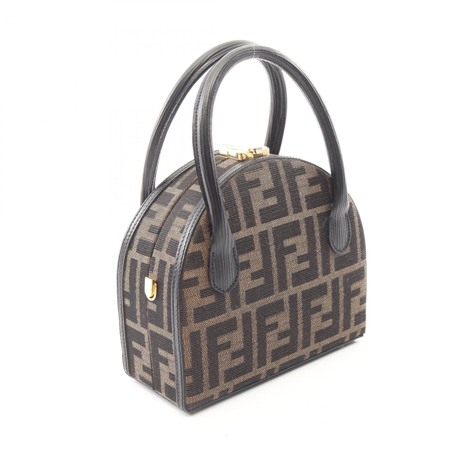 Fendi Handbag Zucca 2-Way Brown Canvas Leather — view 2