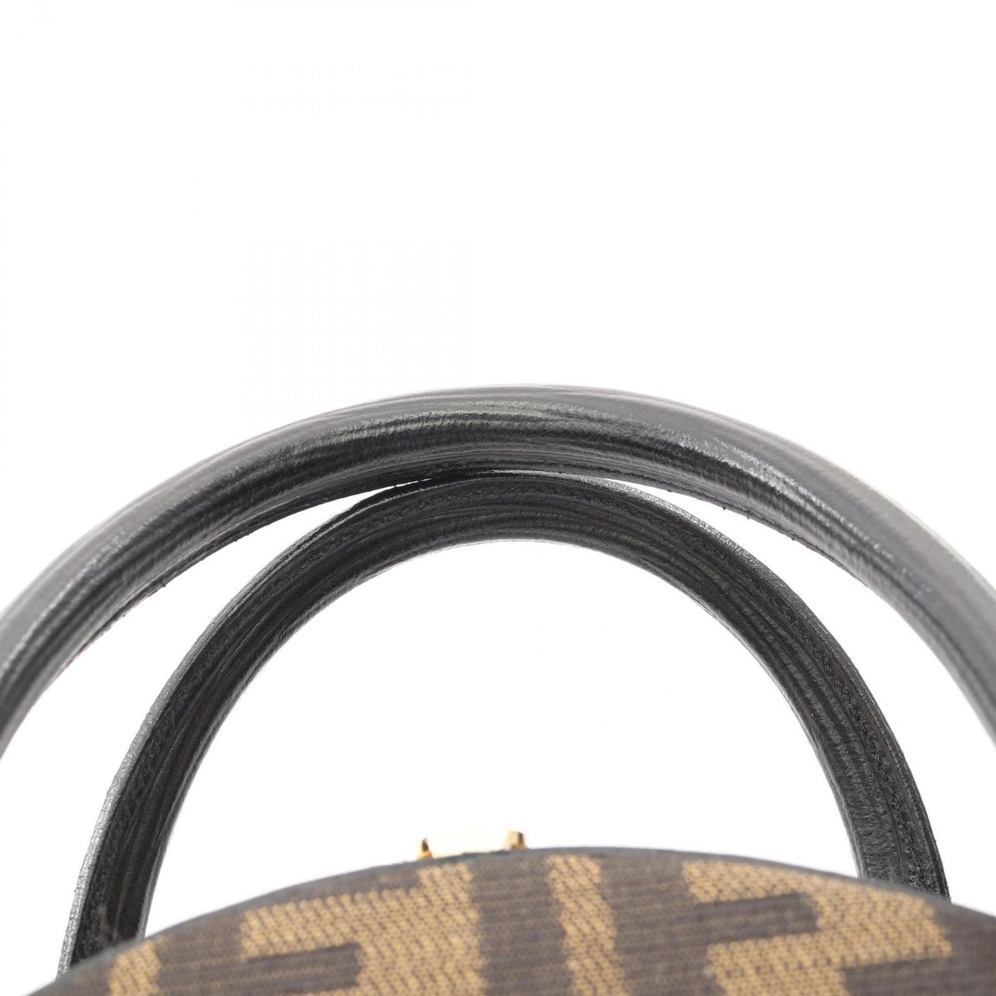 Fendi Handbag Zucca 2-Way Brown Canvas Leather — view 9