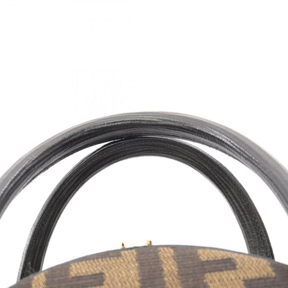 Fendi Handbag Zucca 2-Way Brown Canvas Leather — view 9